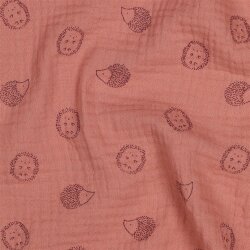 Musselin Igel - softaltpink