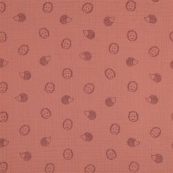 Musselin Igel - softaltpink