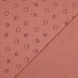 Musselin Igel - softaltpink
