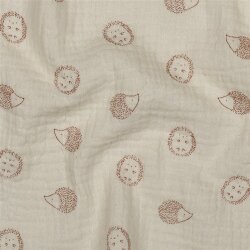 Musselin Igel - cremebeige
