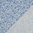 Baumwolljersey Blumenwind - hellblau/weiß