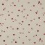 Baumwolljersey Bio~Organic Herzregen - natur/rot