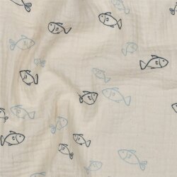 Musselin BIO~Organic Fische - natur