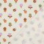 Waffeljersey bunte Blumen - altweiß