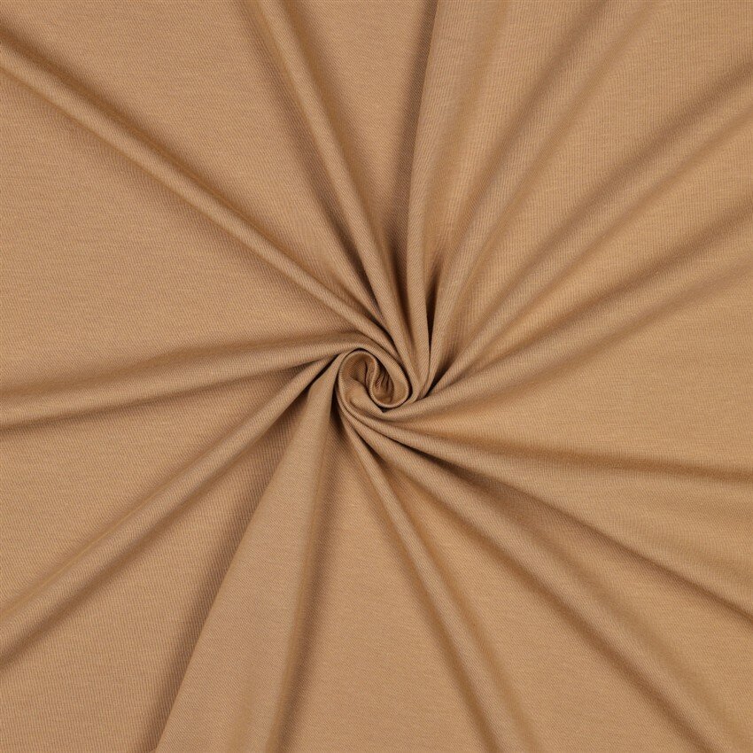 Baumwolljersey Bio~Organic *Gerda* - kamelbeige