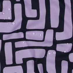 Beschichtete Baumwolle Abstrakt - lavendel