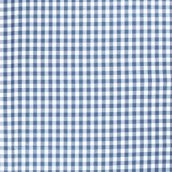 Baumwollpopeline garngefärbt Vichy Karo 18mm - indigo