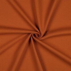 0,5 Meter - Waffeljersey Organic - hellsteinrot