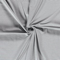 0,5 Meter - Baumwolljersey Mini Streifen 3mm *Bibi* - indigo