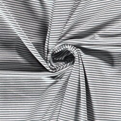 0,5 Meter - Baumwolljersey Mini Streifen 3mm *Bibi* - indigo