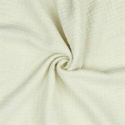 0,5 Meter - Dreilagiger Baumwoll Musselin Bio~Organic -...