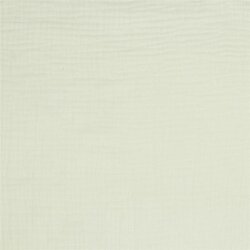 0,5 Meter - Dreilagiger Baumwoll Musselin Bio~Organic - creme