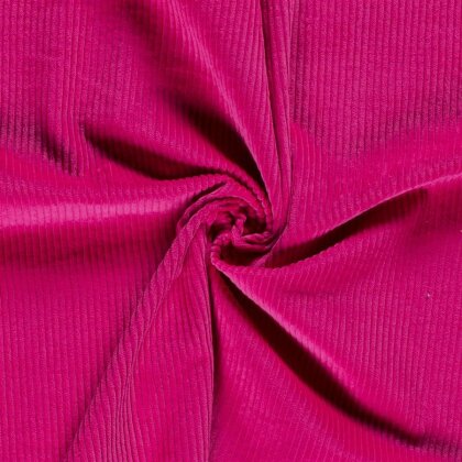 0,8 Meter - Breitcord *Marie* grob Uni - pink