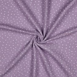 Musselin kleine Punkte - helllila