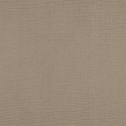 Dreilagiger Musselin Bio~Organic - sandbraun
