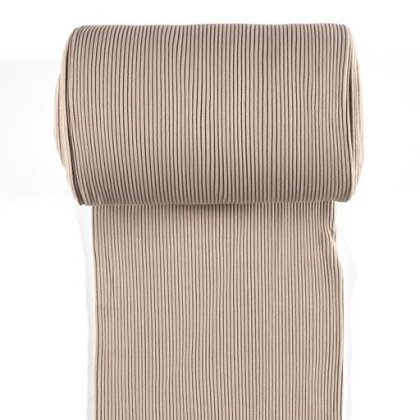 0,9 Meter - Schwere grob-Ripp-Bündchen *Marie* 3x3 - beige