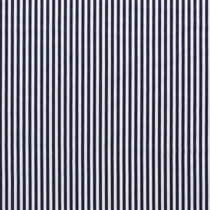 0,9 Meter - Baumwollpopeline Streifen 5mm - nachtblau