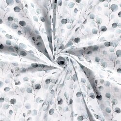 0,5 Meter - Musselin Eukalyptus - weiss