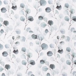 0,5 Meter - Musselin Eukalyptus - weiss