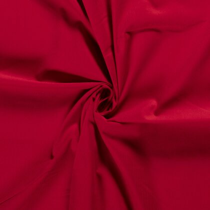 0,6 Meter - Feincord *Marie* Uni - rot