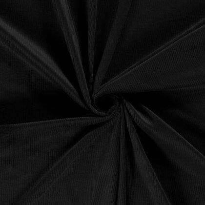 0,6 Meter - Breitcord Stretch *Marie* - schwarz