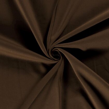 0,5 Meter - Wintersweat *Marie* angeraut schwere Qualität - schokobraun