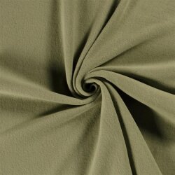 0,8 Meter - Baumwollfleece *Marie* - oliv