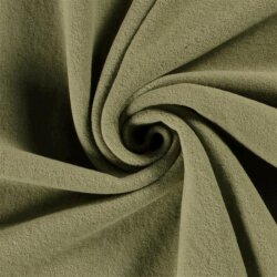 0,8 Meter - Baumwollfleece *Marie* - oliv