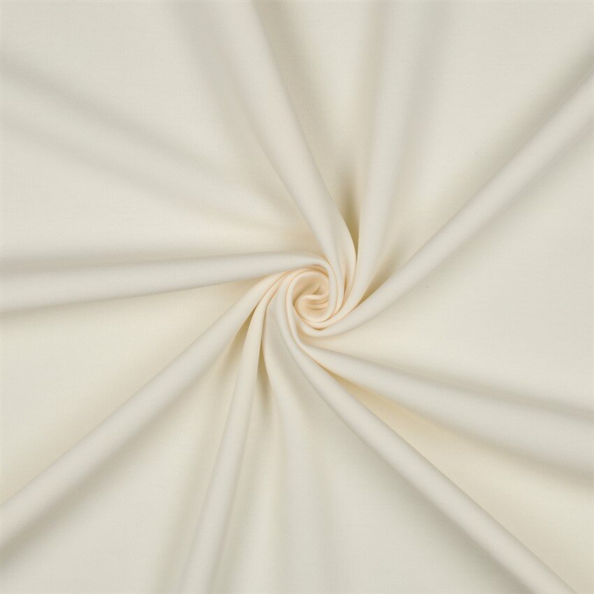 Baumwolljersey Interlock - creme