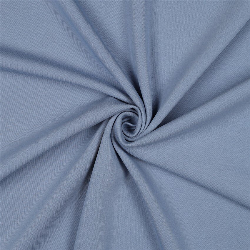 Baumwolljersey Interlock - jeansblau