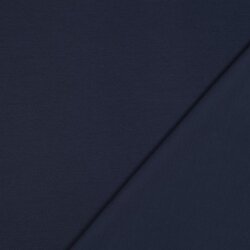 Baumwolljersey Interlock - dunkelblau