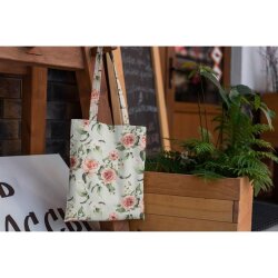 0,5 Meter - Canvas Digital Rosen - weiss