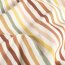 0,5 Meter - Baumwolljersey bunte Streifen - cremeweiss