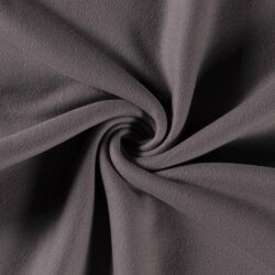 0,6 Meter - Baumwollfleece *Marie* - graphitgrau