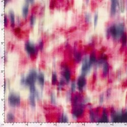 French Terry Digital vermischte Farben - fuchsia