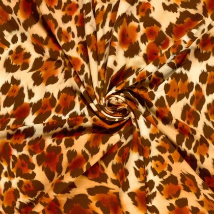 French Terry Digital Leo - pfirsich