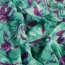 French Terry Digital Blumenschatten - türkis/violett