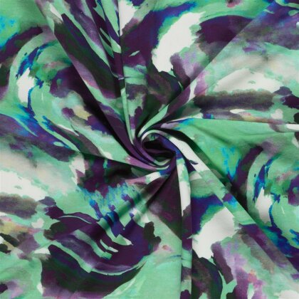 French Terry Digital Farbverlauf - türkis