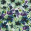 French Terry Digital bunte Blumen - frühlingsgrün
