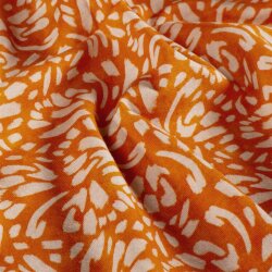 French Terry Digital Kunst - orange