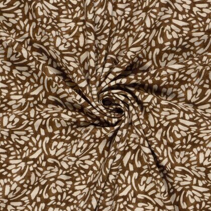 French Terry Digital Kunst - braun