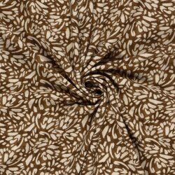 French Terry Digital Kunst - braun