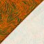 French Terry Digital Tigerstreifen - orange