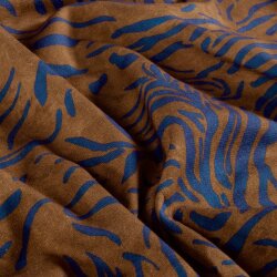 French Terry Digital Tigerstreifen - braun