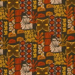 French Terry Digital Retro Kunst - taupe