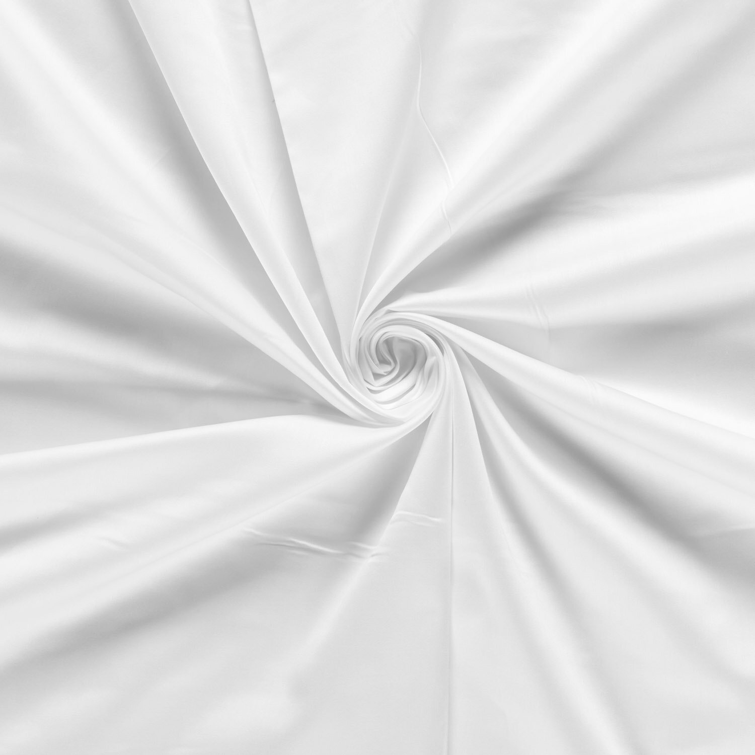Baumwollsatin - weiß