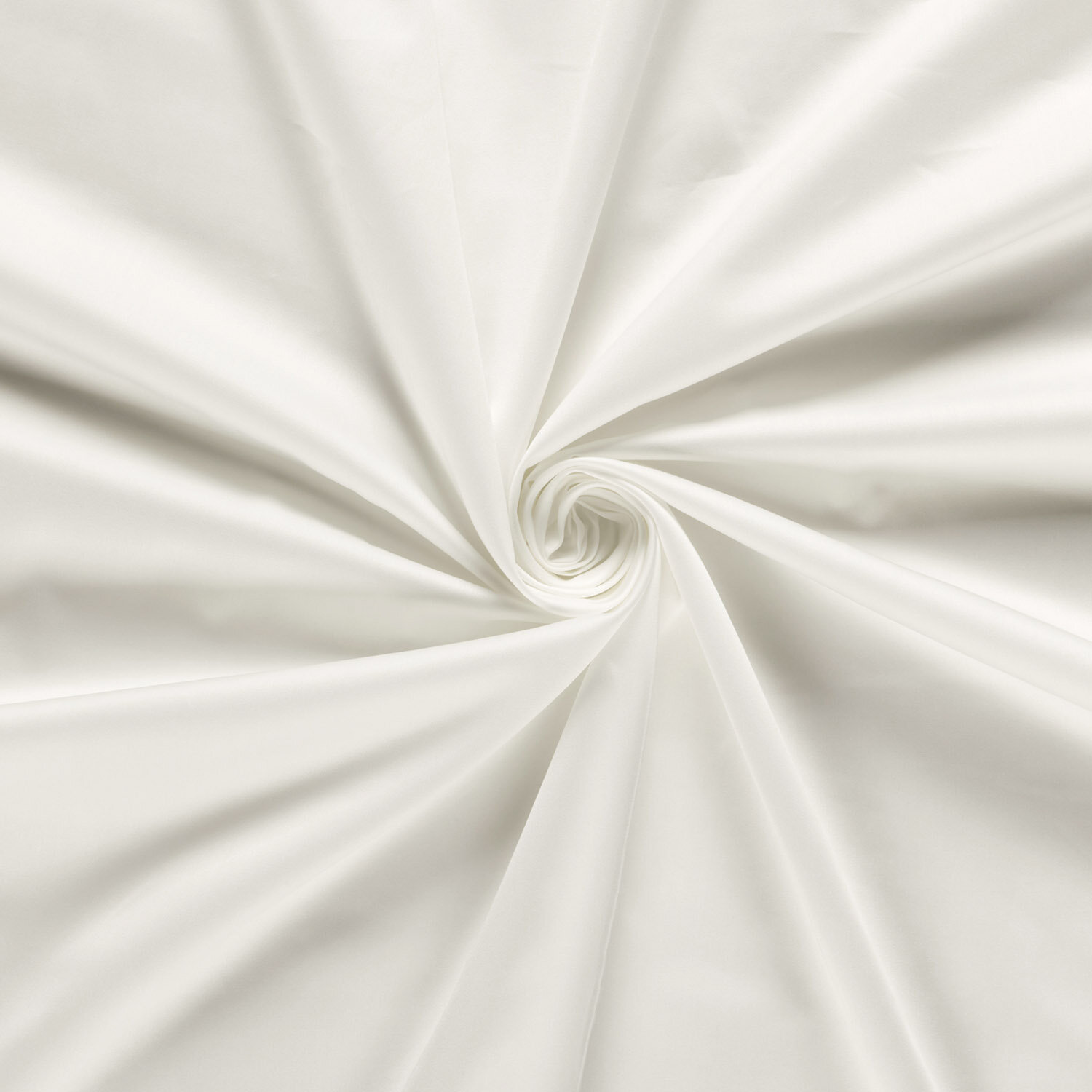 Baumwollsatin - wollweiß - creme