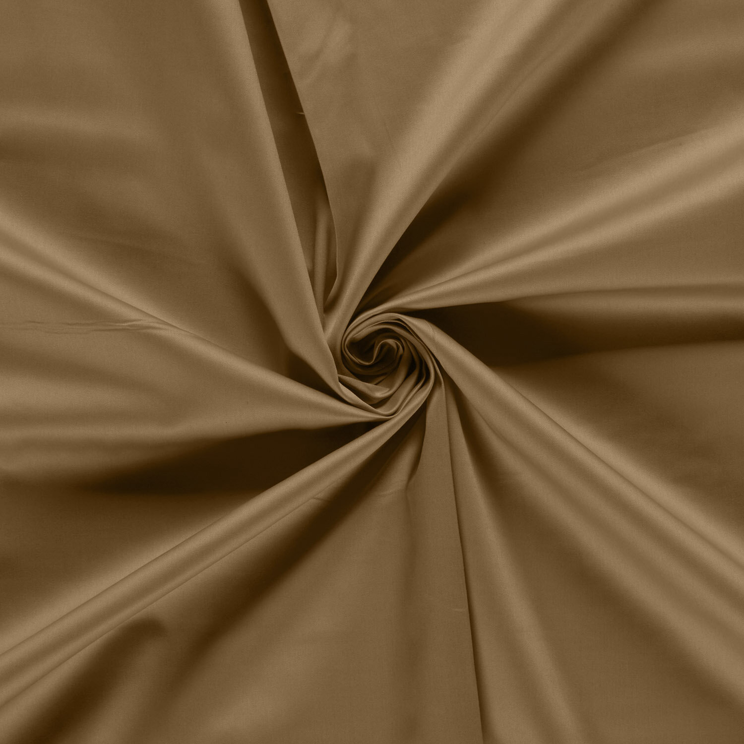 Baumwollsatin - kamelbeige