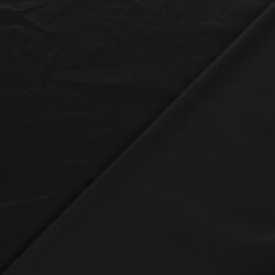 Baumwollsatin - schwarz