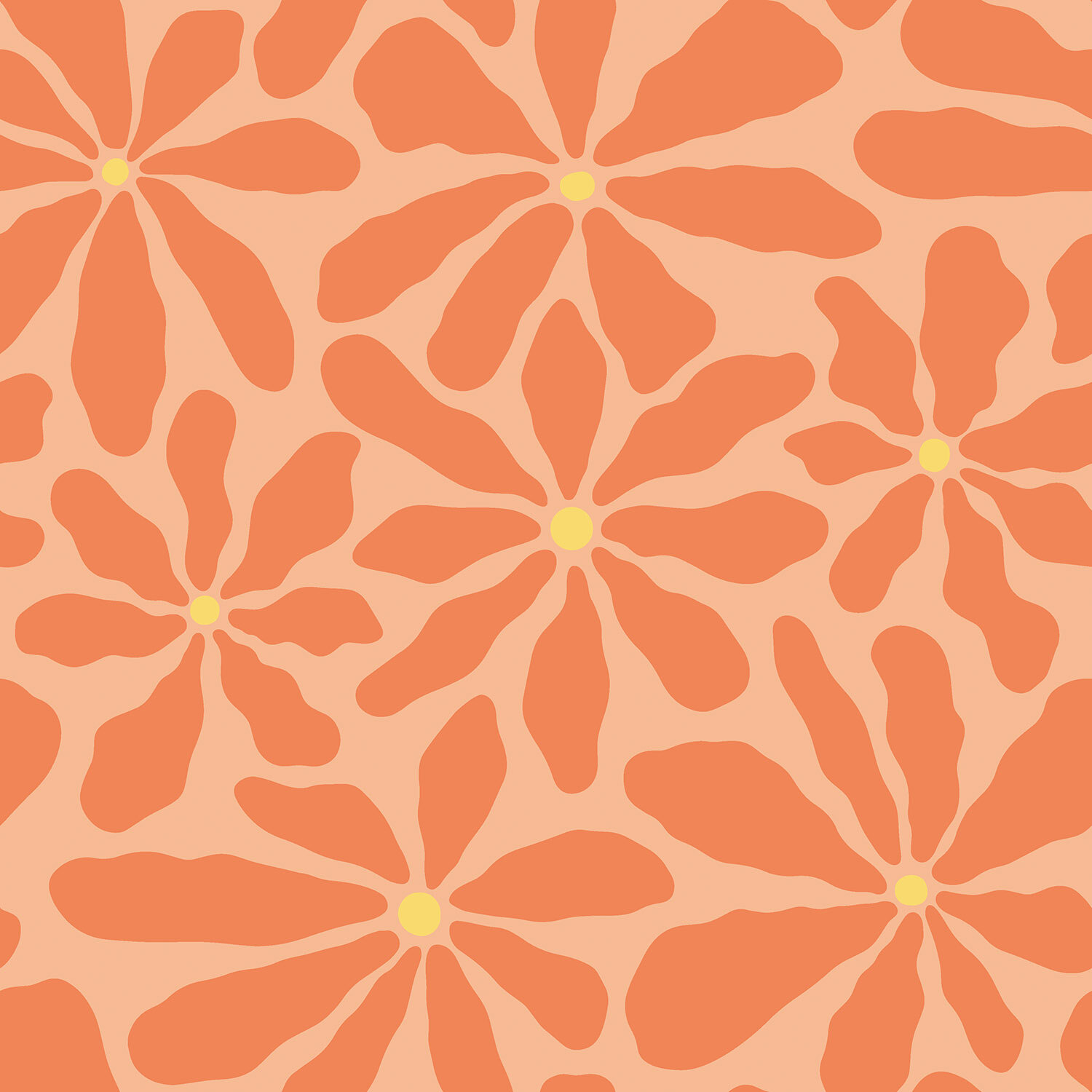 Musselin Blumenprint - lachs